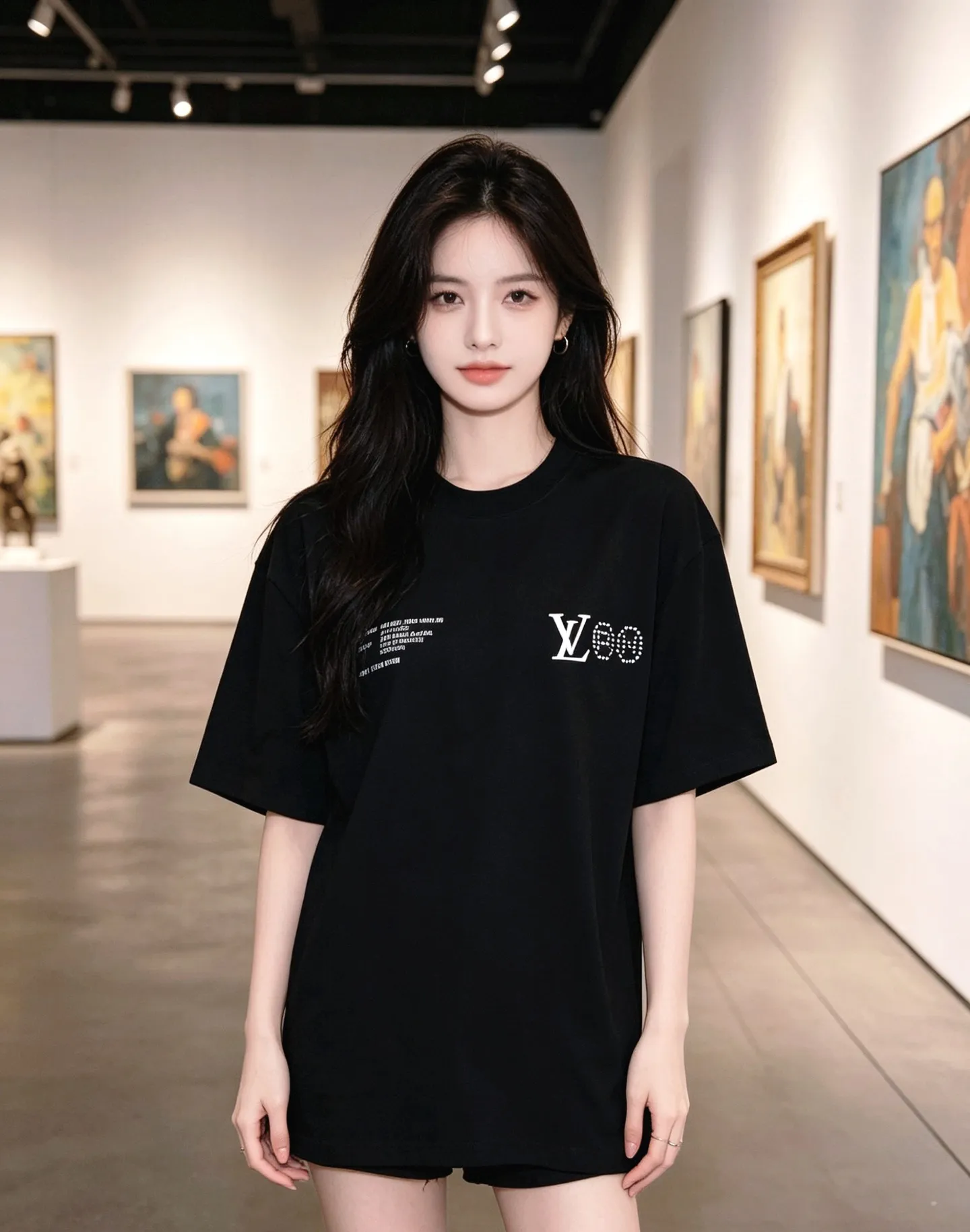 Louis Vuitton/Louis Vuitton small label silicone printed letters round neck short sleeves